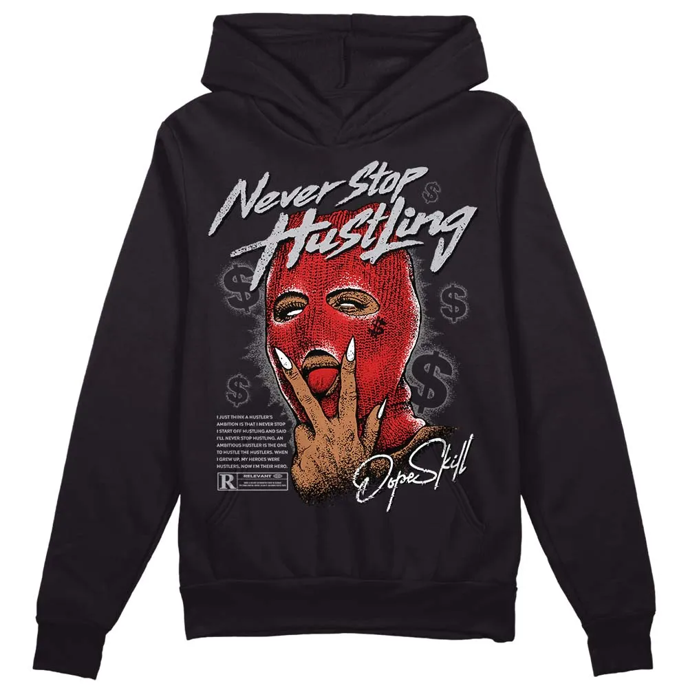 Wolf Grey 13s DopeSkill Hoodie Sweatshirt Never Stop Hustling Graphic sold by DopeSkill product image thumbnail 2