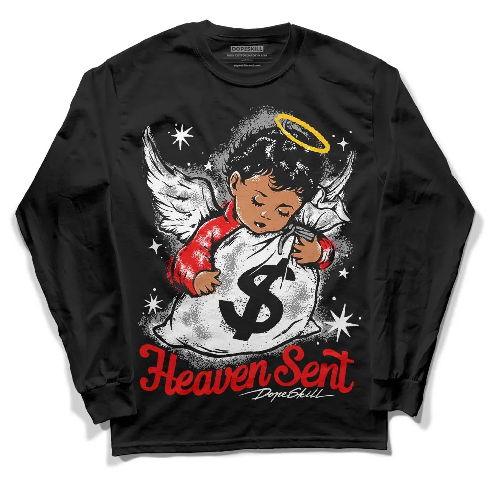 "Black/White" 1s DopeSkill Long Sleeve T-Shirt Heaven Sent Graphic sold by DopeSkill