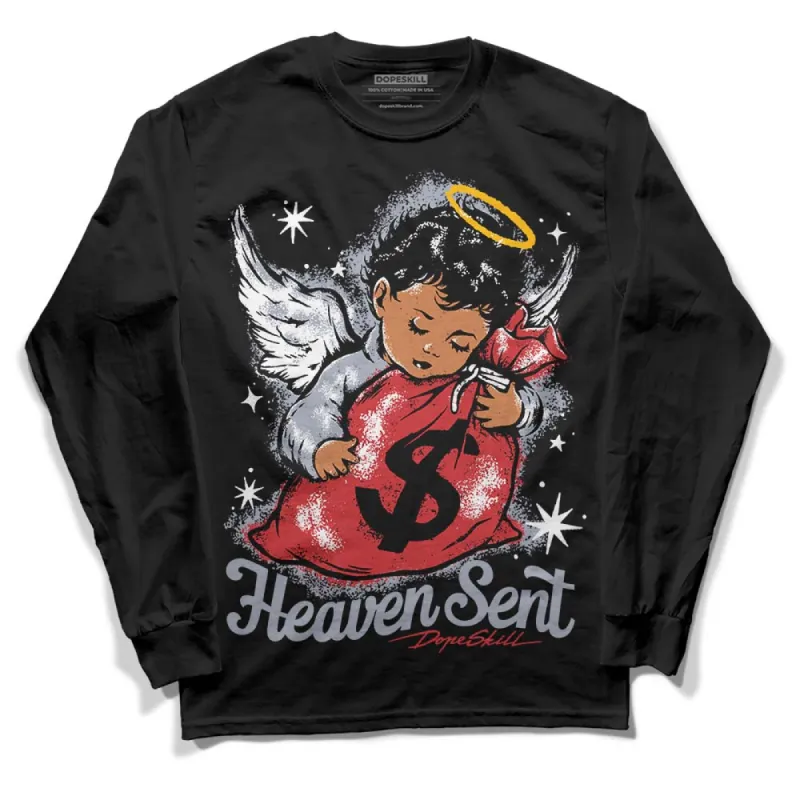 Bred Reimagined 4s DopeSkill Long Sleeve T-Shirt Heaven Sent Graphic sold by DopeSkill