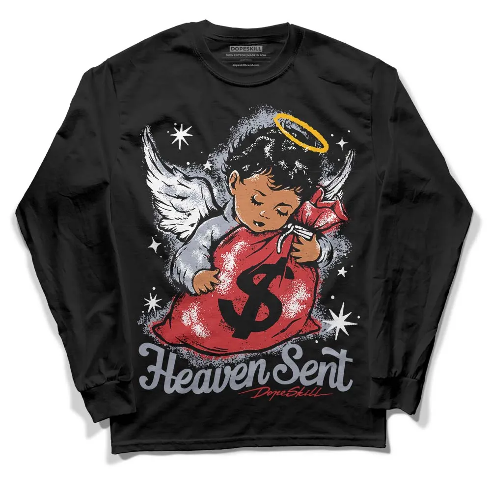 Bred Reimagined 4s DopeSkill Long Sleeve T-Shirt Heaven Sent Graphic sold by DopeSkill