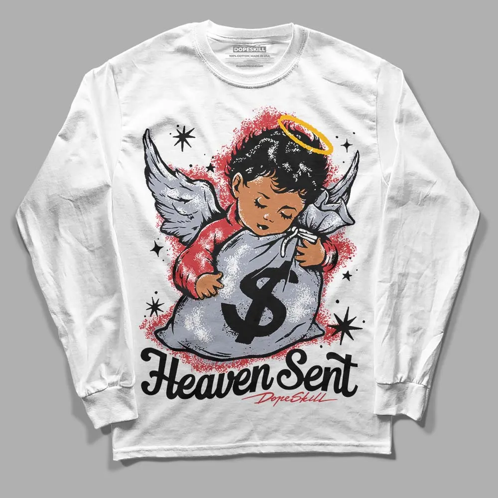 Bred Reimagined 4s DopeSkill Long Sleeve T-Shirt Heaven Sent Graphic sold by DopeSkill product image thumbnail 2