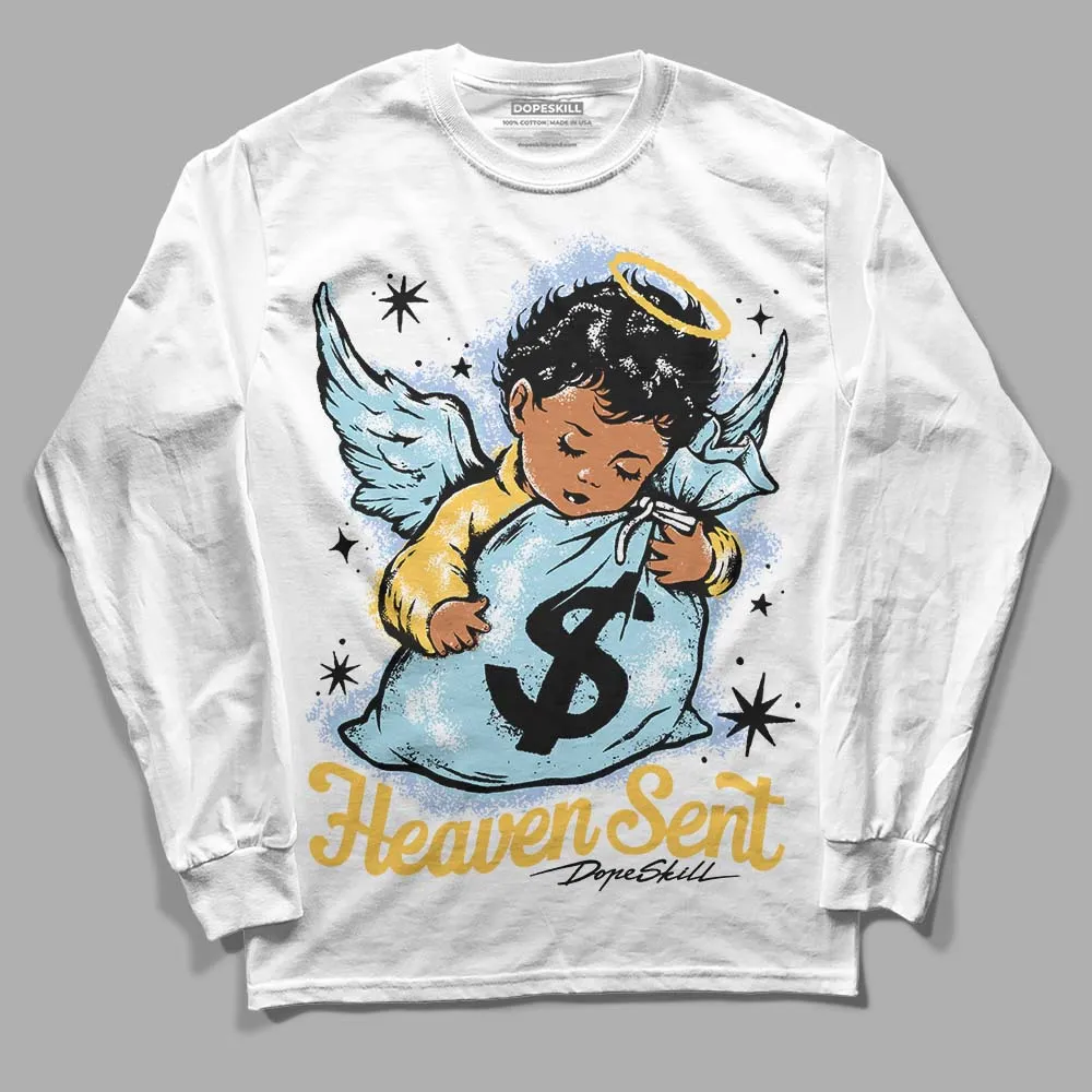 Blue Grey 13s DopeSkill Long Sleeve T-Shirt Heaven Sent Graphic sold by DopeSkill