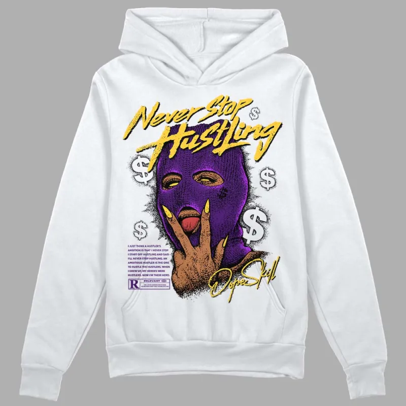 Field Purple 12s DopeSkill Hoodie Sweatshirt Never Stop Hustling Graphic sold by DopeSkill