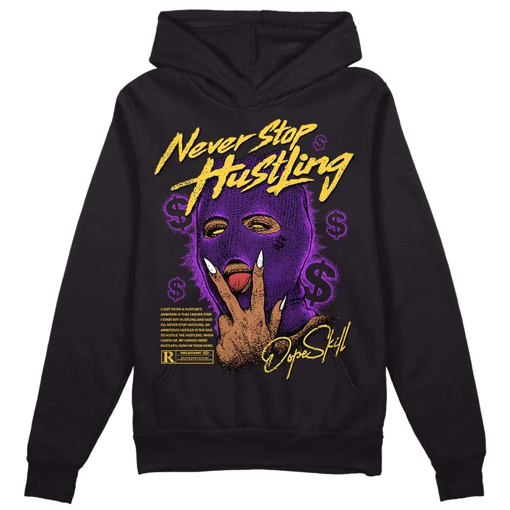 Field Purple 12s DopeSkill Hoodie Sweatshirt Never Stop Hustling Graphic sold by DopeSkill product image thumbnail 2