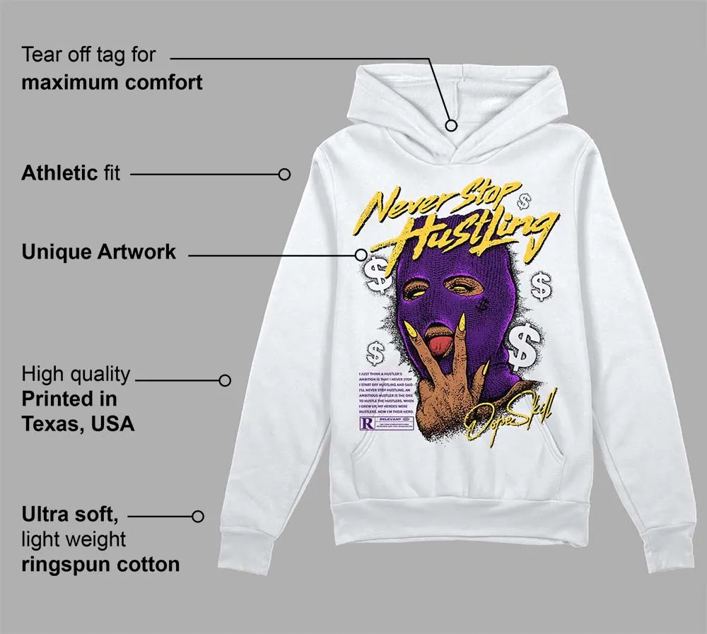 Field Purple 12s DopeSkill Hoodie Sweatshirt Never Stop Hustling Graphic sold by DopeSkill product image thumbnail 3