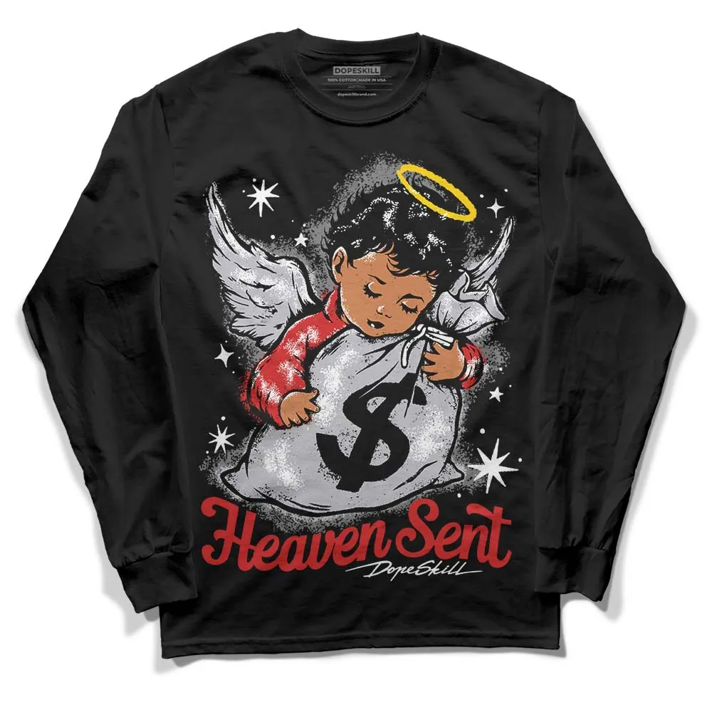 Wolf Grey 13s DopeSkill Long Sleeve T-Shirt Heaven Sent Graphic sold by DopeSkill product image thumbnail 2