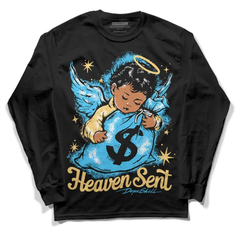 University Blue 13s DopeSkill Long Sleeve T-Shirt Heaven Sent Graphic sold by DopeSkill