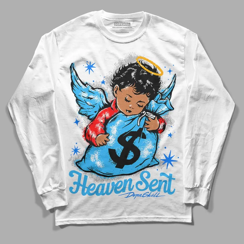University Blue 2s DopeSkill Long Sleeve T-Shirt Heaven Sent Graphic sold by DopeSkill product image thumbnail 2