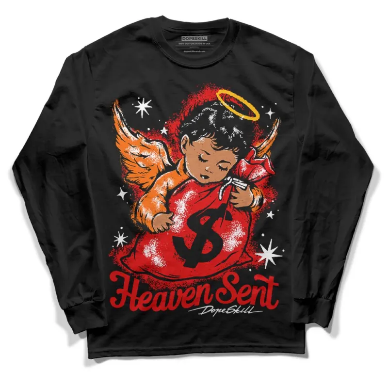 Satin Bred 1s DopeSkill Long Sleeve T-Shirt Heaven Sent Graphic sold by DopeSkill