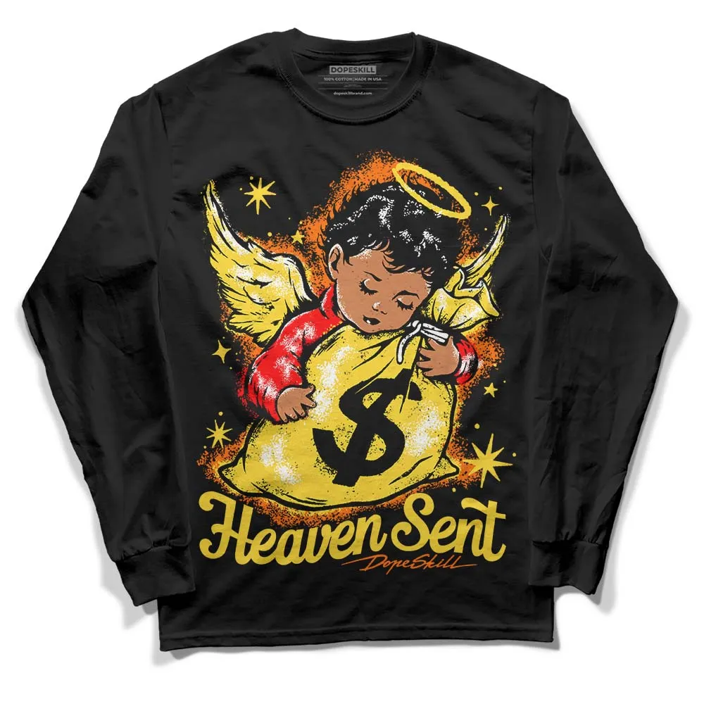 Black Tour Yellow AJ 4 Thunder DopeSkill Long Sleeve T-Shirt Heaven Sent Graphic sold by DopeSkill