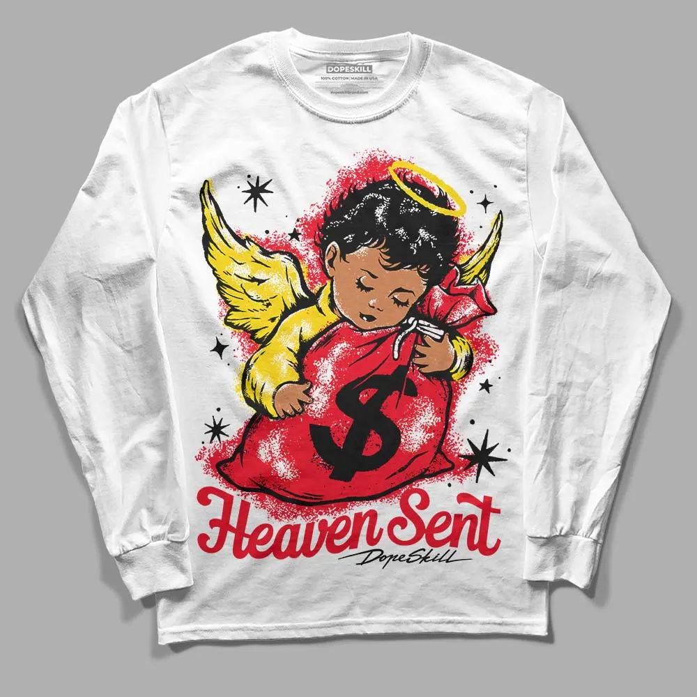 Red Thunder 4s DopeSkill Long Sleeve T-Shirt Heaven Sent Graphic sold by DopeSkill product image thumbnail 2