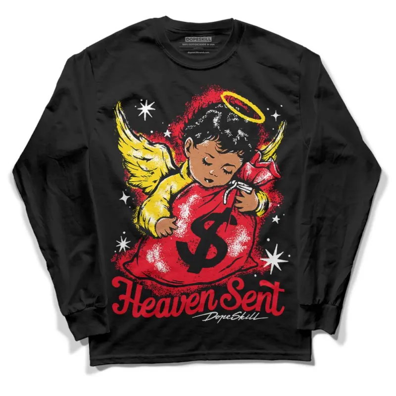 Red Thunder 4s DopeSkill Long Sleeve T-Shirt Heaven Sent Graphic sold by DopeSkill