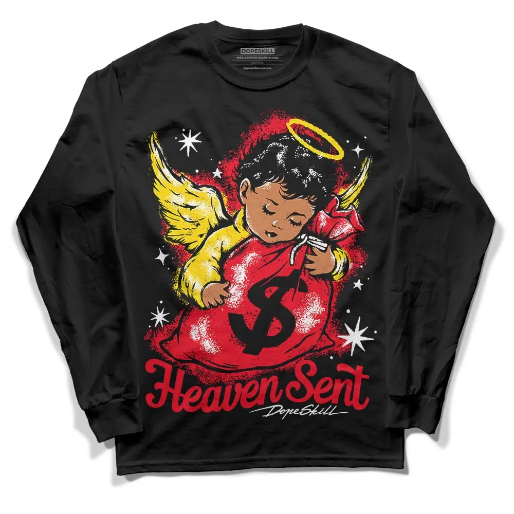 Red Thunder 4s DopeSkill Long Sleeve T-Shirt Heaven Sent Graphic sold by DopeSkill