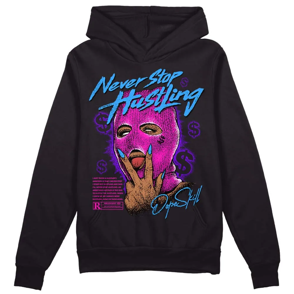 Dunk Active Fuchsia DopeSkill Hoodie Sweatshirt Never Stop Hustling Graphic sold by DopeSkill product image thumbnail 2