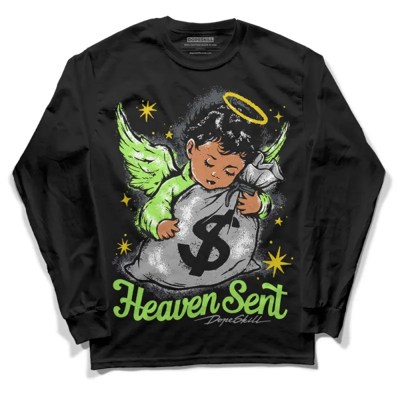 Green Bean 5s DopeSkill Long Sleeve T-Shirt Heaven Sent Graphic sold by DopeSkill
