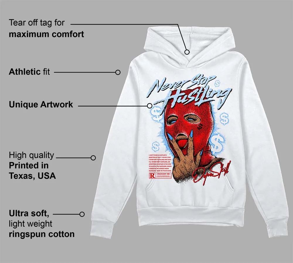 Cherry 11s DopeSkill Hoodie Sweatshirt Never Stop Hustling Graphic sold by DopeSkill product image thumbnail 3