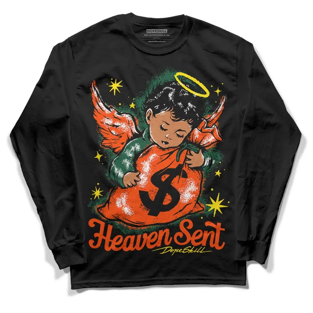 Dunk Team Dark Green Orange DopeSkill Long Sleeve T-Shirt Heaven Sent Graphic sold by DopeSkill product image thumbnail 2