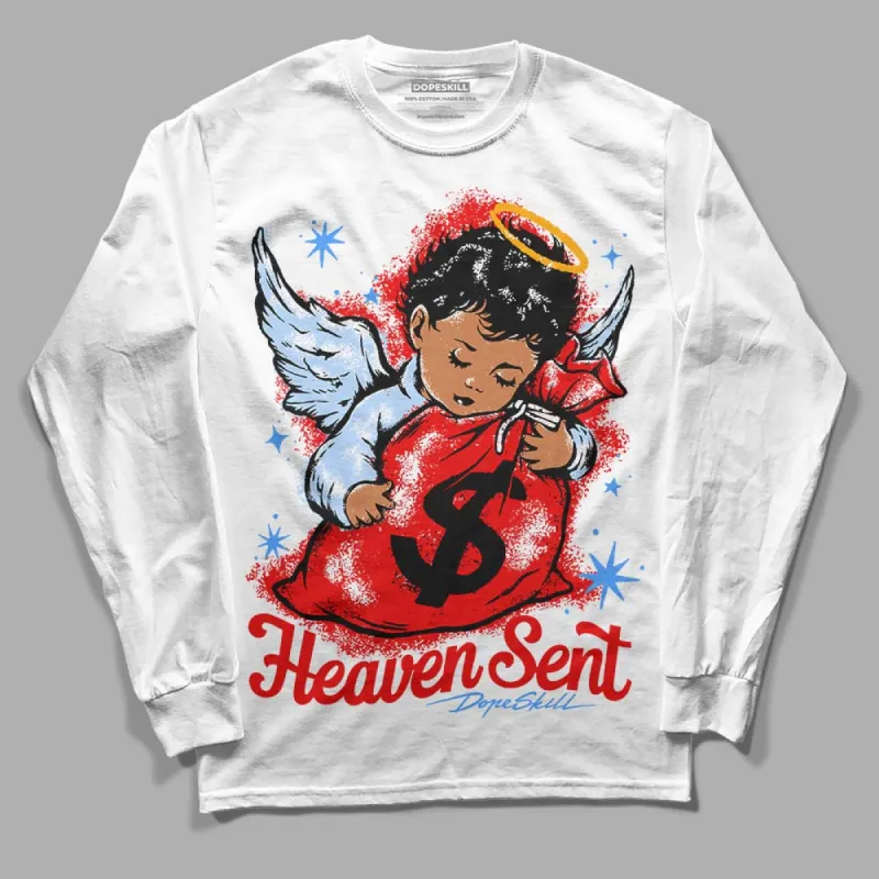 Cherry 11s DopeSkill Long Sleeve T-Shirt Heaven Sent Graphic sold by DopeSkill