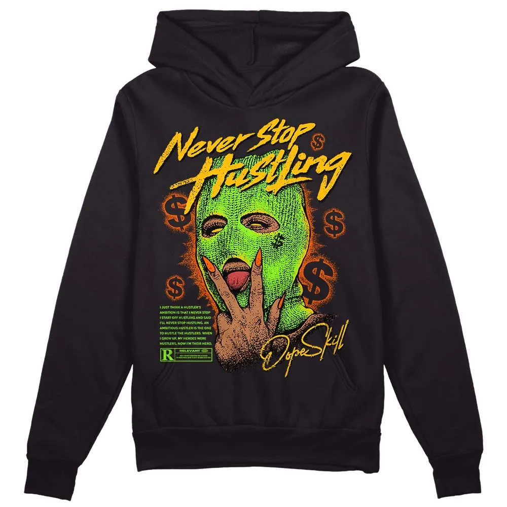 Neon Green Collection DopeSkill Hoodie Sweatshirt Never Stop Hustling Graphic sold by DopeSkill
