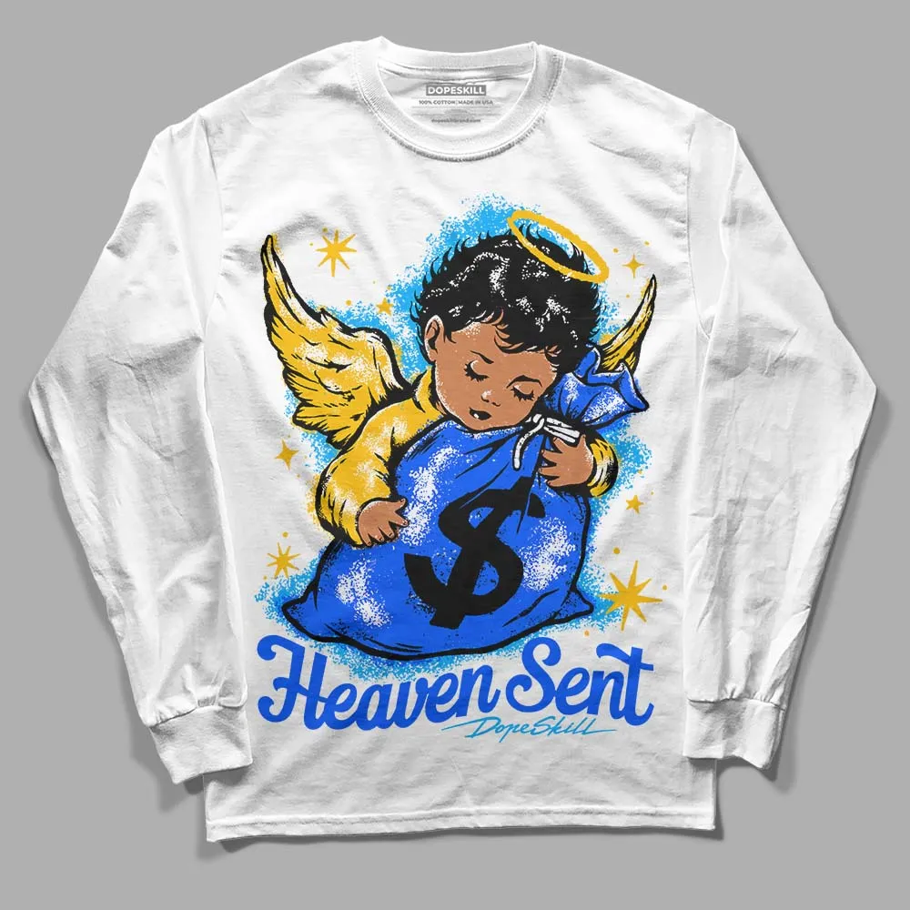 Royal Blue Collection DopeSkill Long Sleeve T-Shirt Heaven Sent Graphic sold by DopeSkill