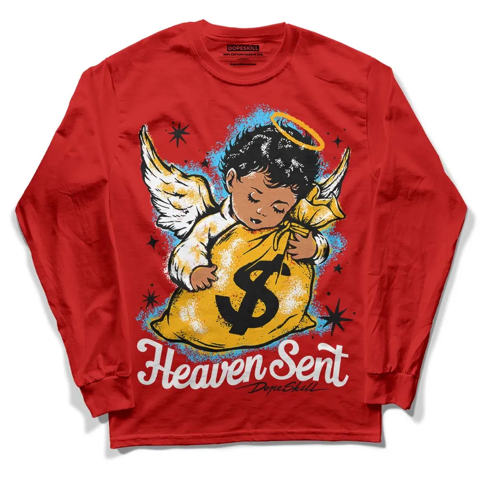 Red Collection DopeSkill Red Long Sleeve T-Shirt Heaven Sent Graphic sold by DopeSkill