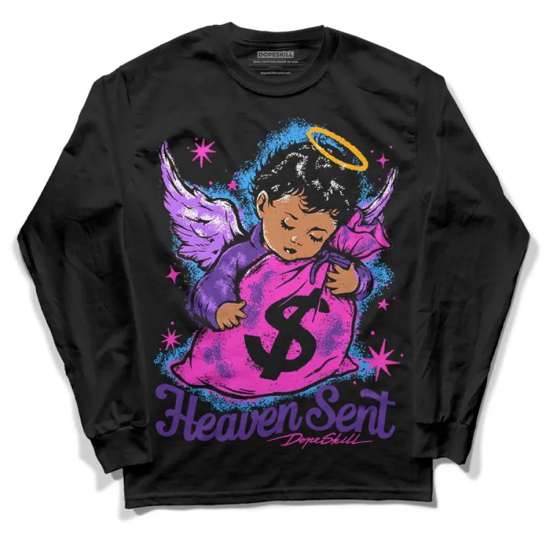 PURPLE Collection DopeSkill Long Sleeve T-Shirt Heaven Sent Graphic sold by DopeSkill