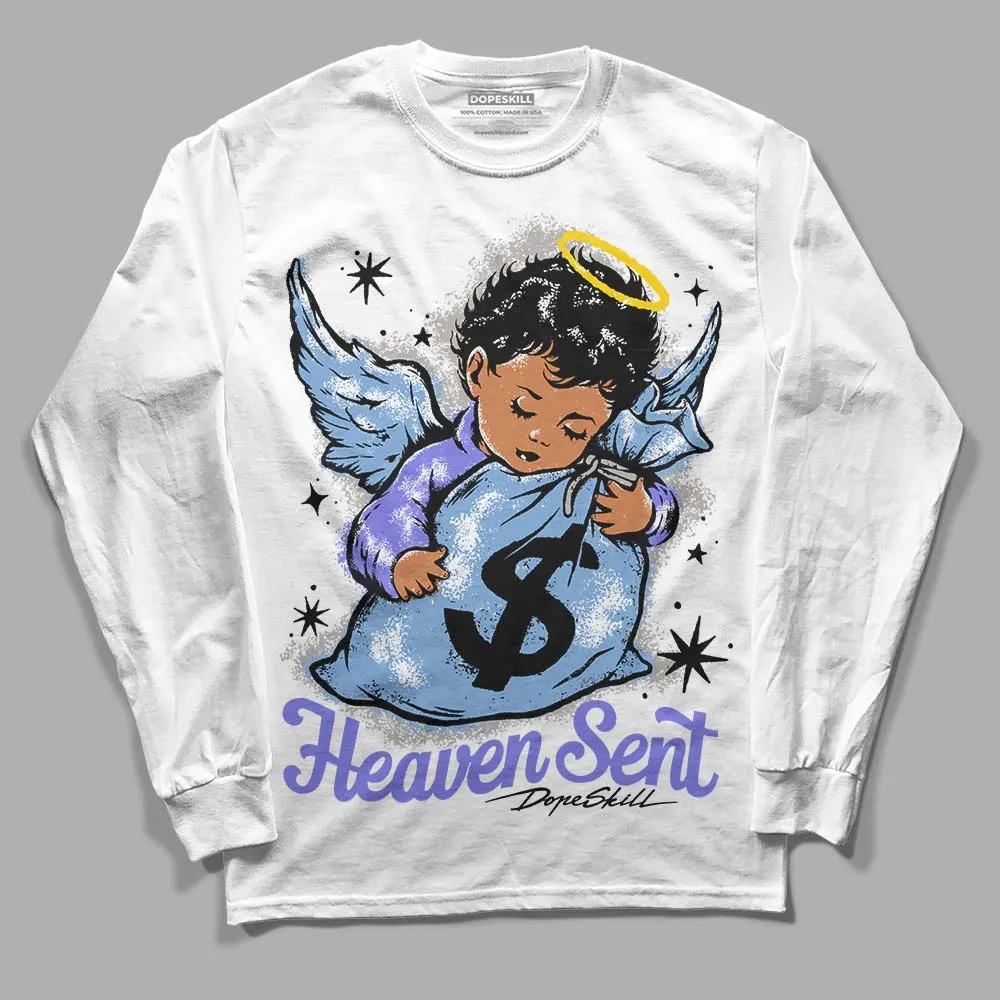 University Blue Collection DopeSkill Long Sleeve T-Shirt Heaven Sent Graphic sold by DopeSkill