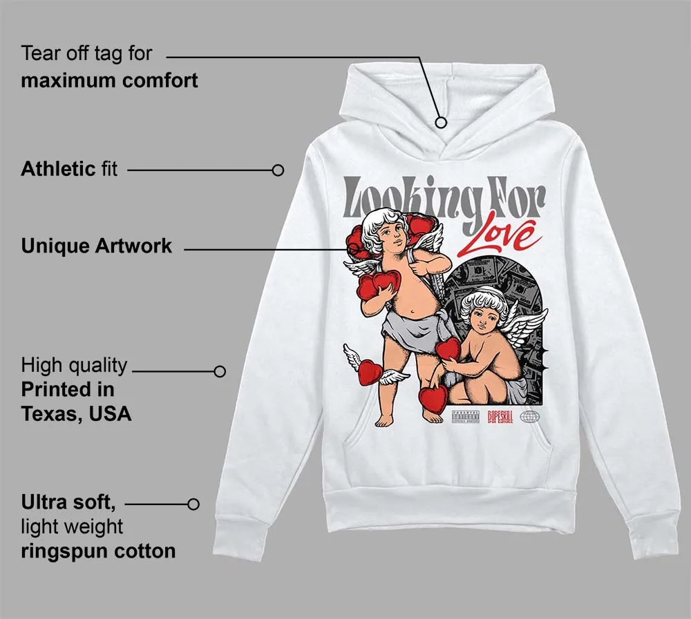 Wolf Grey 13s DopeSkill Hoodie Sweatshirt Looking For Love Graphic sold by DopeSkill product image thumbnail 3