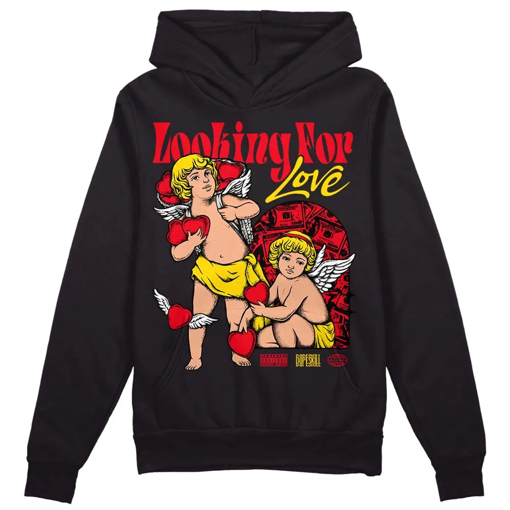 Red Thunder 4s DopeSkill Hoodie Sweatshirt Looking For Love Graphic sold by DopeSkill