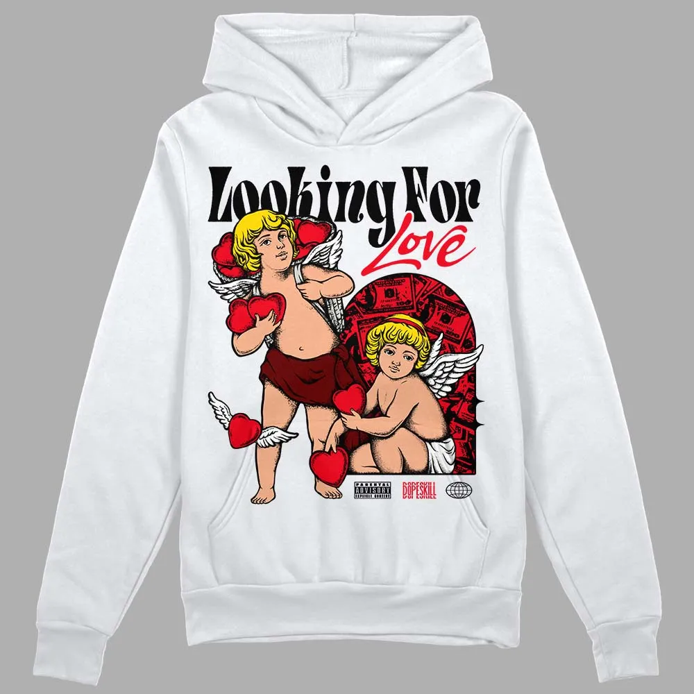 Red Thunder 4s DopeSkill Hoodie Sweatshirt Looking For Love Graphic sold by DopeSkill product image thumbnail 2