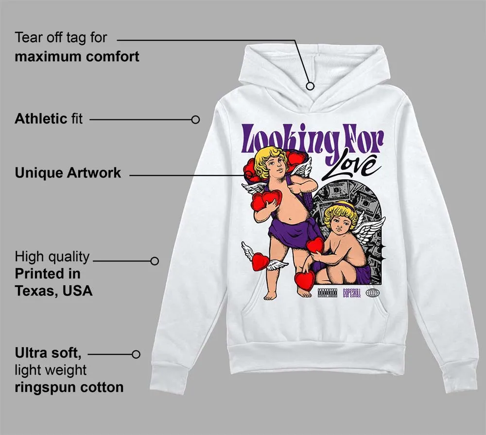 Field Purple 12s DopeSkill Hoodie Sweatshirt Looking For Love Graphic sold by DopeSkill product image thumbnail 3