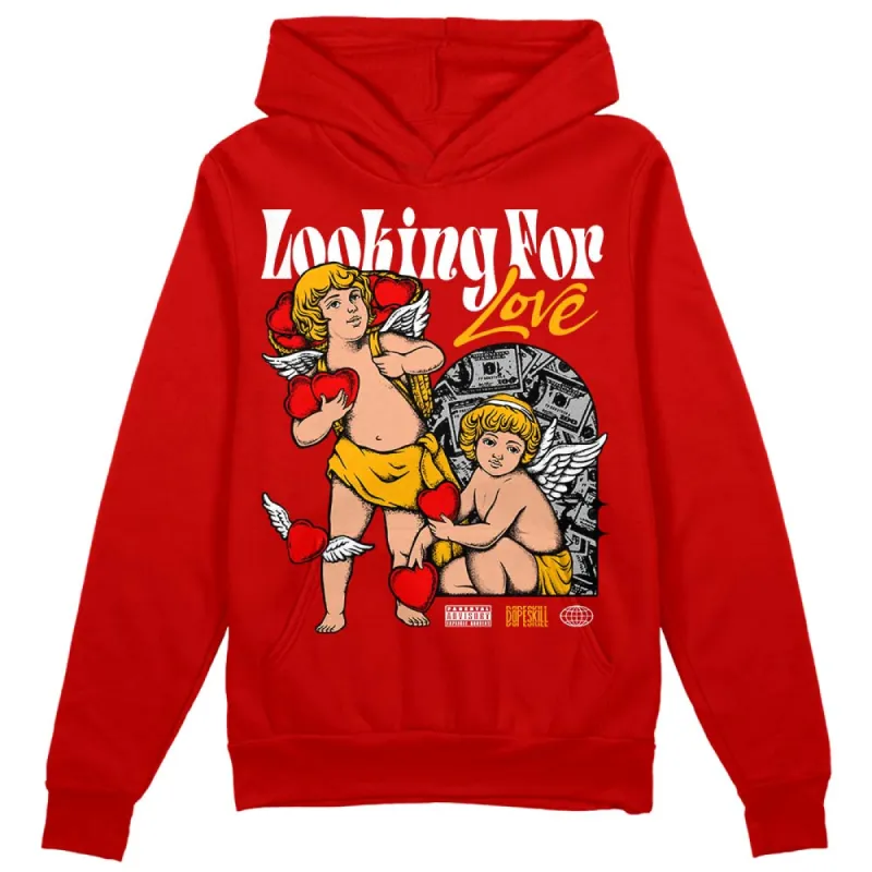 Red Collection DopeSkill Red Hoodie Sweatshirt Looking For Love Graphic sold by DopeSkill