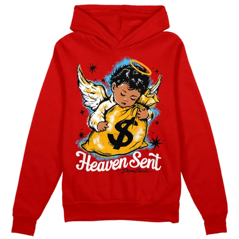 Red Collection DopeSkill Red Hoodie Sweatshirt Heaven Sent Graphic sold by DopeSkill