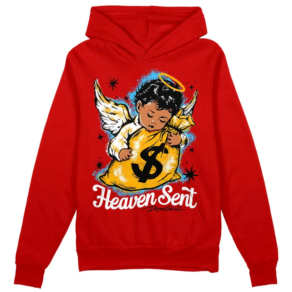 Red Collection DopeSkill Red Hoodie Sweatshirt Heaven Sent Graphic sold by DopeSkill