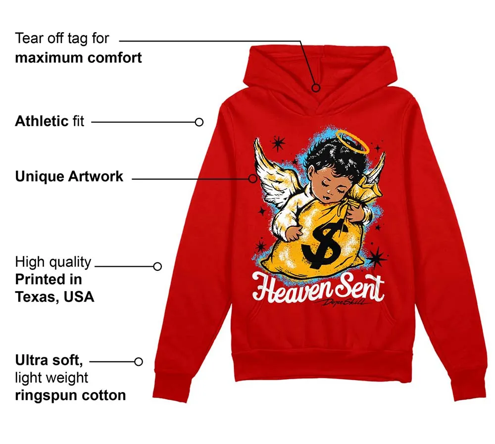 Red Collection DopeSkill Red Hoodie Sweatshirt Heaven Sent Graphic sold by DopeSkill product image thumbnail 2