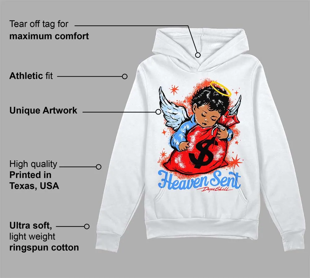 White Infrared 7s DopeSkill Hoodie Sweatshirt Heaven Sent Graphic sold by DopeSkill product image thumbnail 3