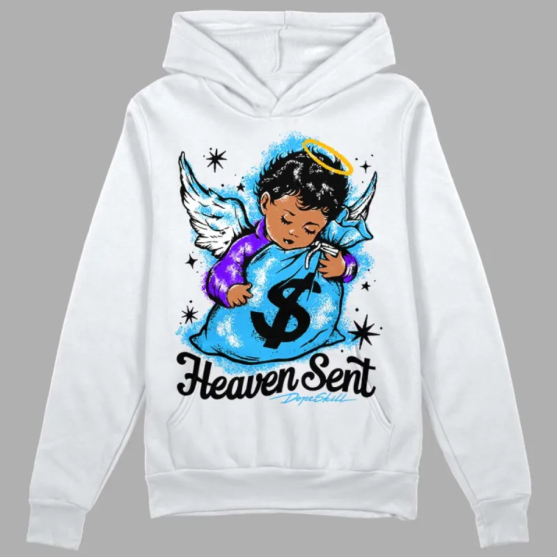 University Blue Toe 1s DopeSkill Hoodie Sweatshirt Heaven Sent Graphic sold by DopeSkill