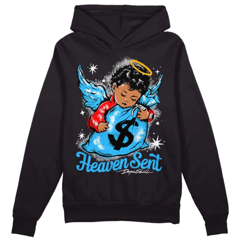 University Blue 2s DopeSkill Hoodie Sweatshirt Heaven Sent Graphic sold by DopeSkill