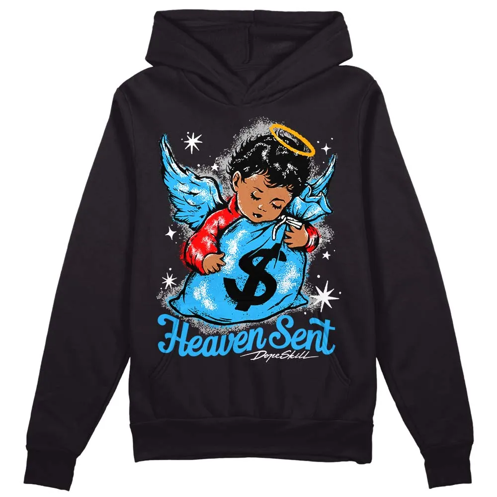 University Blue 2s DopeSkill Hoodie Sweatshirt Heaven Sent Graphic sold by DopeSkill