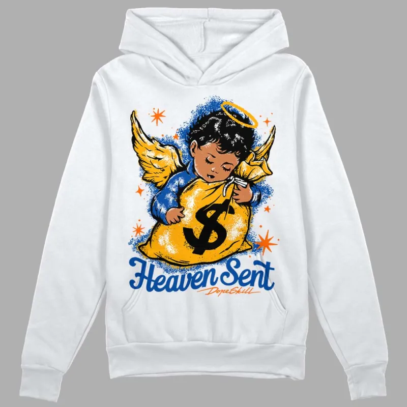Dunk Blue Jay and University Gold DopeSkill Hoodie Sweatshirt Heaven Sent Graphic sold by DopeSkill