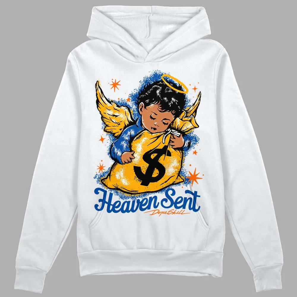 Dunk Blue Jay and University Gold DopeSkill Hoodie Sweatshirt Heaven Sent Graphic sold by DopeSkill