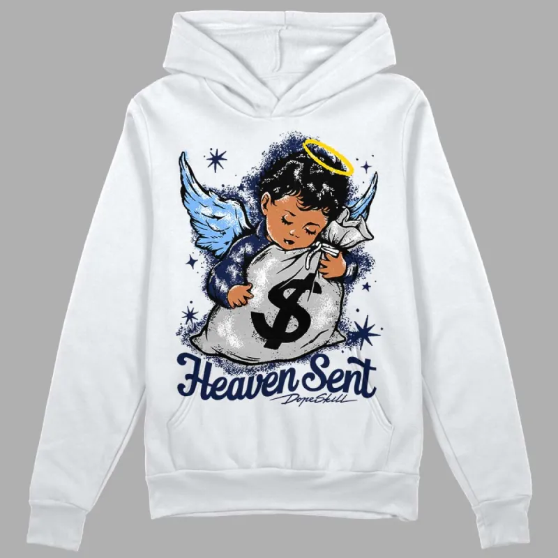 Midnight Navy 5s DopeSkill Hoodie Sweatshirt Heaven Sent Graphic sold by DopeSkill
