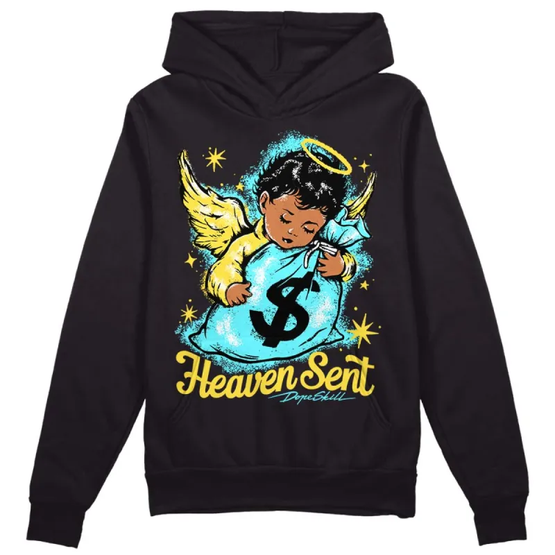 Aqua 5s DopeSkill Hoodie Sweatshirt Heaven Sent Graphic sold by DopeSkill