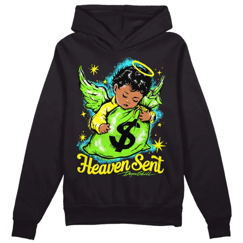 Neon Green Collection DopeSkill Hoodie Sweatshirt Heaven Sent Graphic sold by DopeSkill
