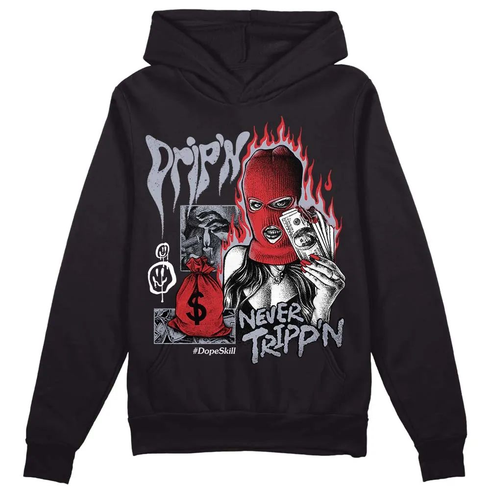 Bred Reimagined 4s DopeSkill Hoodie Sweatshirt Drip'n Never Tripp'n Graphic sold by DopeSkill