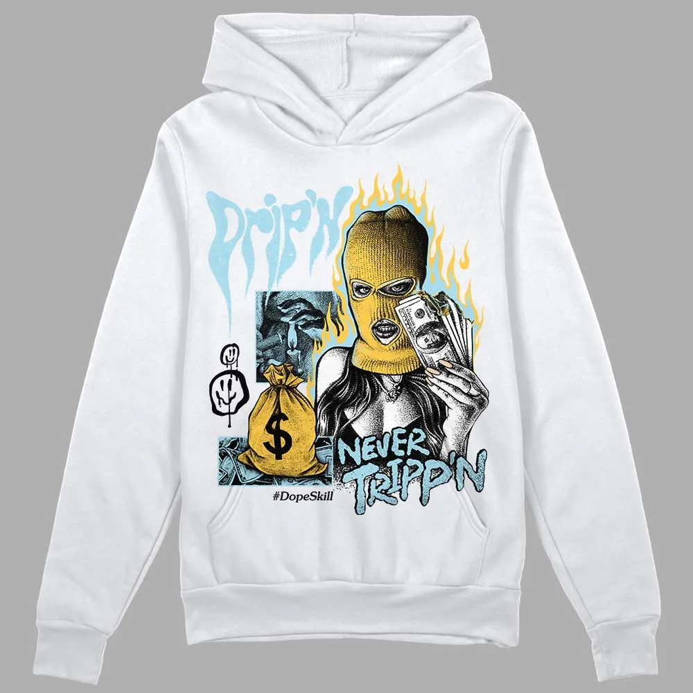 Blue Grey 13s DopeSkill Hoodie Sweatshirt Drip'n Never Tripp'n Graphic sold by DopeSkill