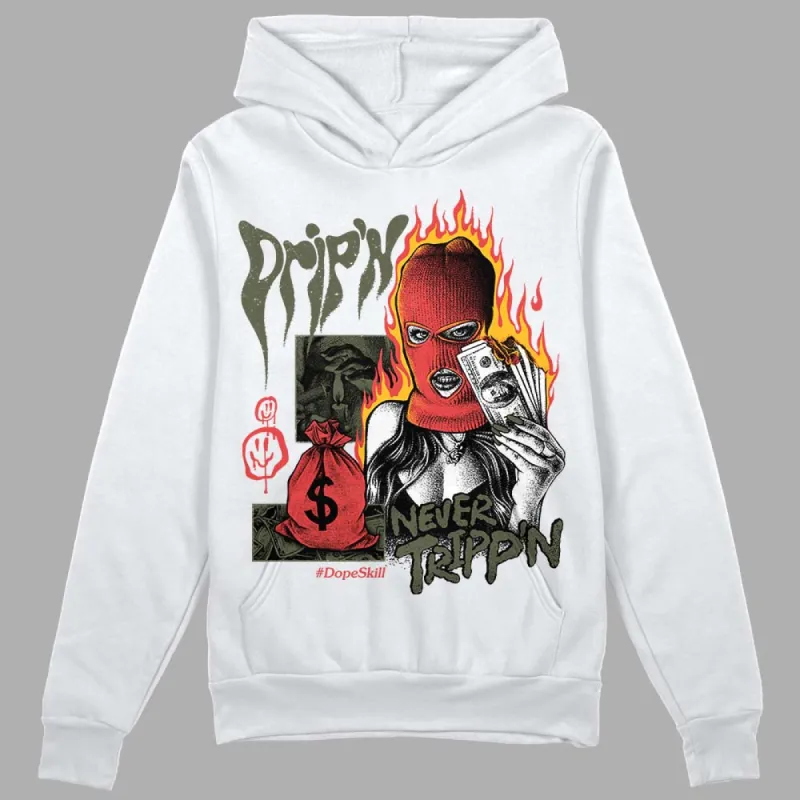 Dunk Mystic Red Cargo Khaki DopeSkill Hoodie Sweatshirt Drip'n Never Tripp'n Graphic sold by DopeSkill