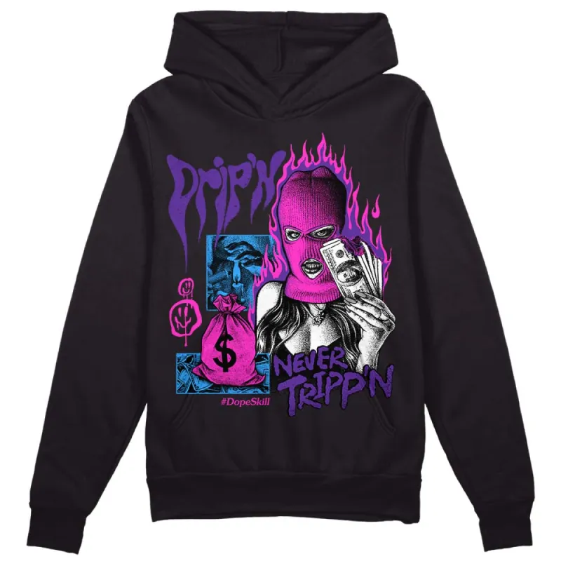 PURPLE Collection DopeSkill Hoodie Sweatshirt Drip'n Never Tripp'n Graphic sold by DopeSkill