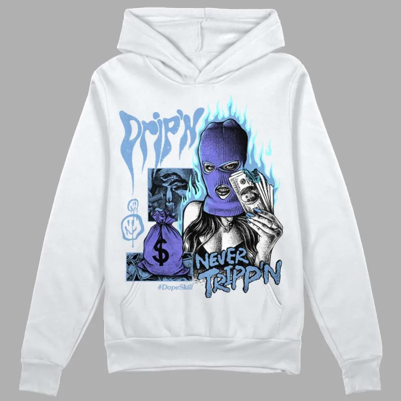 University Blue Collection DopeSkill Hoodie Sweatshirt Drip'n Never Tripp'n Graphic sold by DopeSkill