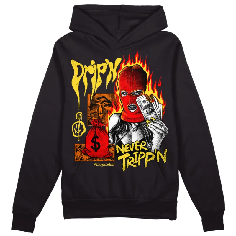 Black Tour Yellow AJ 4 Thunder DopeSkill Hoodie Sweatshirt Drip'n Never Tripp'n Graphic sold by DopeSkill